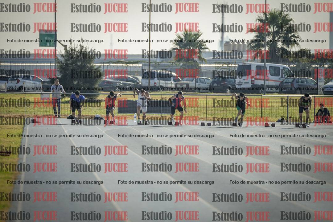 Fotos de los 100 m llanos de varones