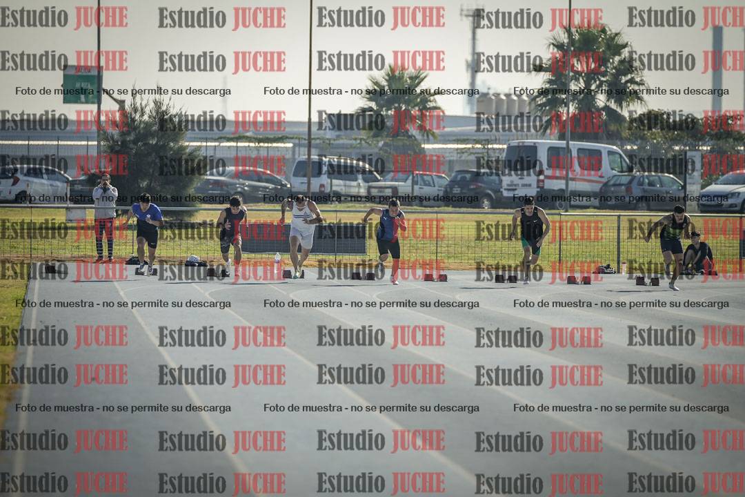 Fotos de los 100 m llanos de varones