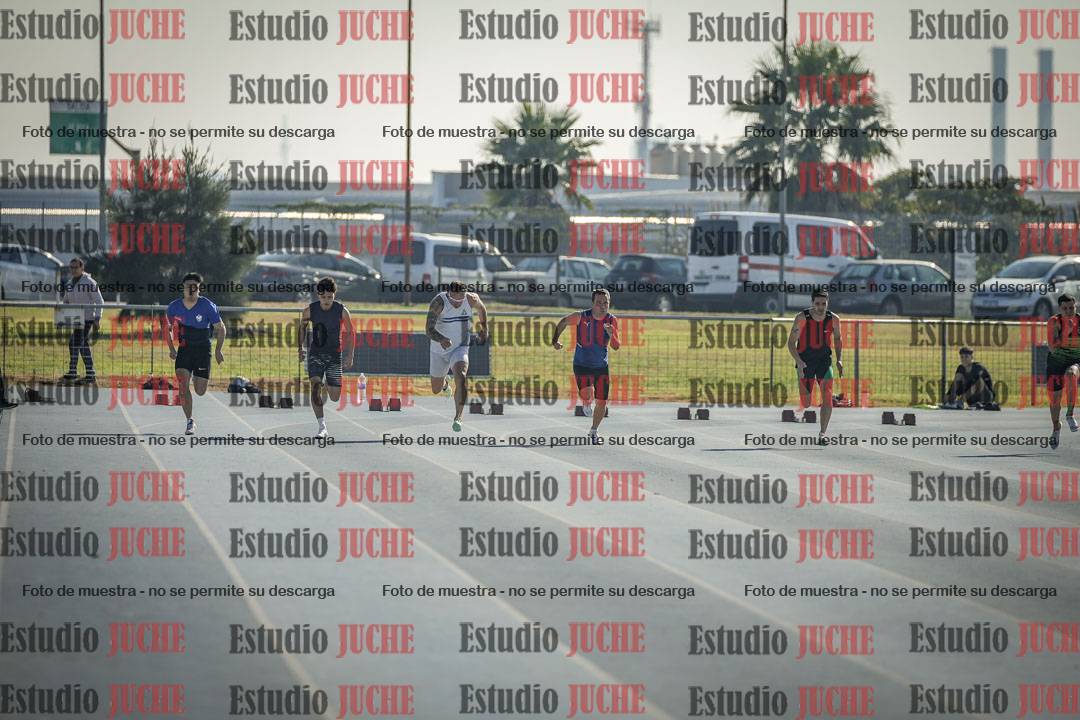 Fotos de los 100 m llanos de varones