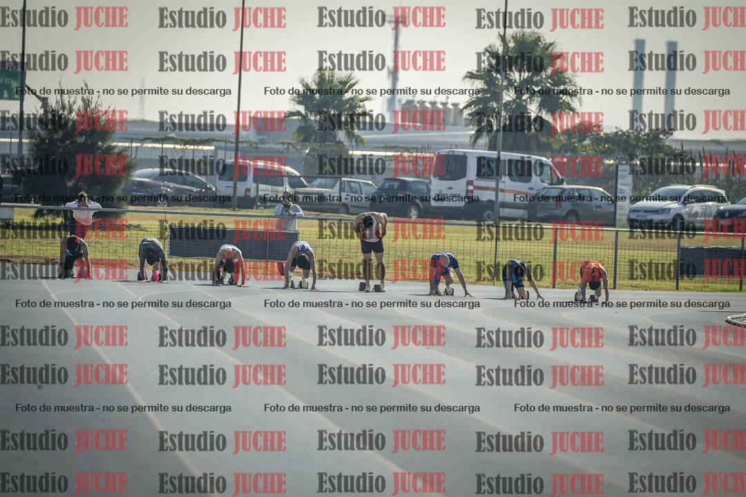 Fotos de los 100 m llanos de varones