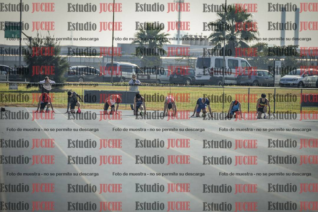 Fotos de los 100 m llanos de varones