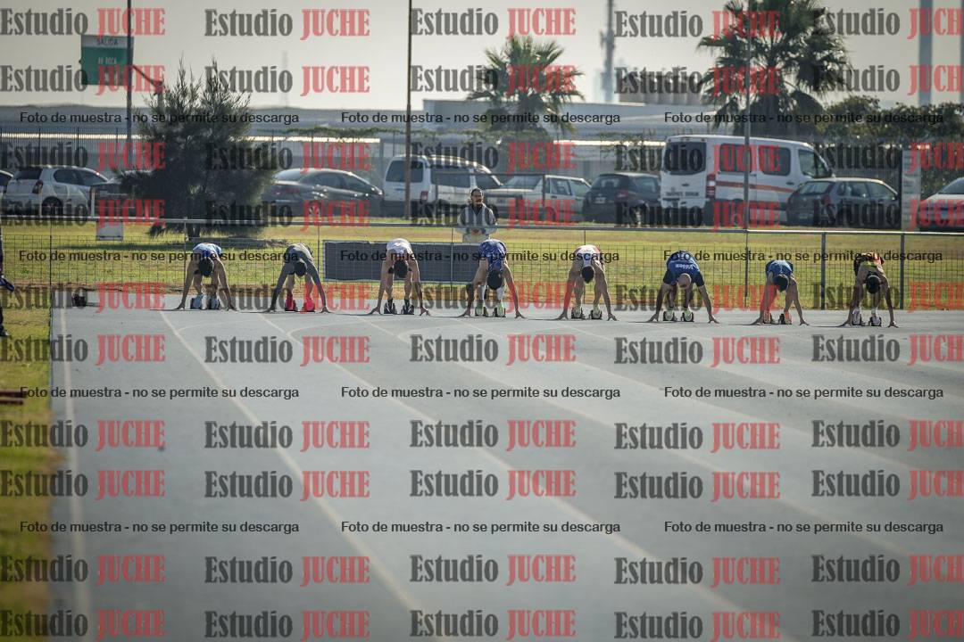 Fotos de los 100 m llanos de varones