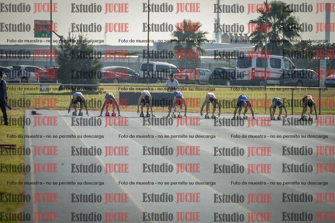 Fotos de los 100 m llanos de varones