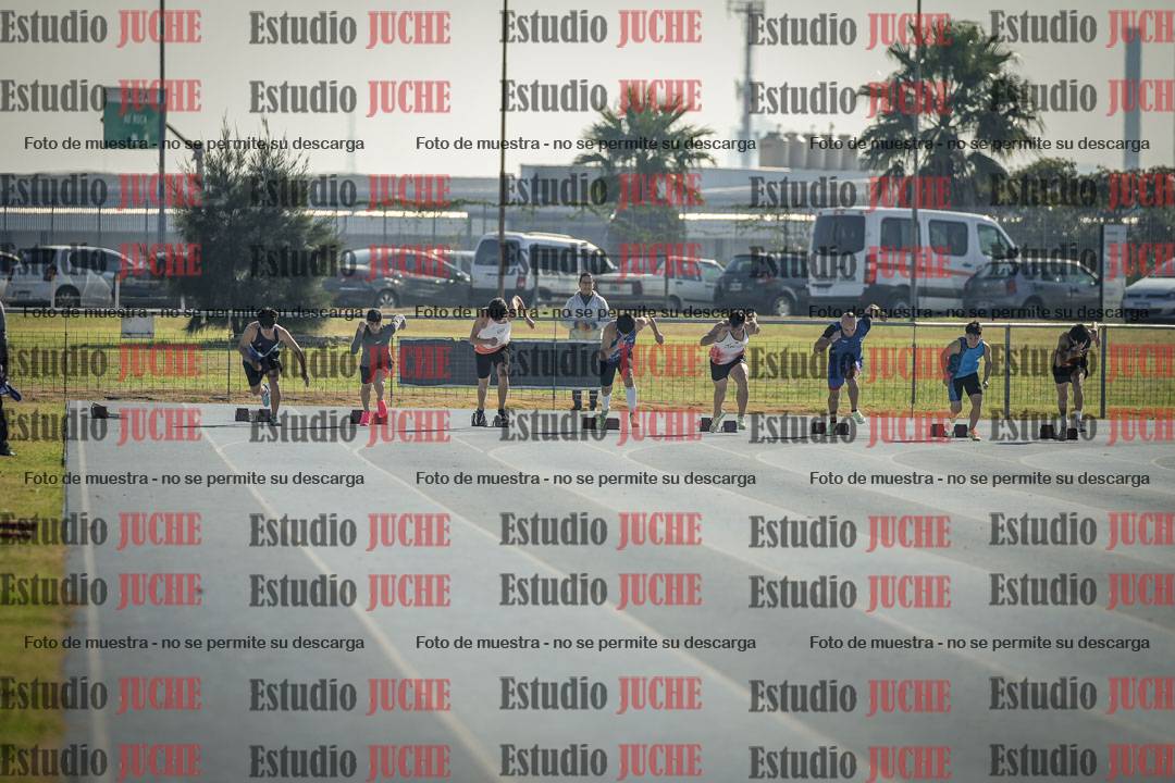 Fotos de los 100 m llanos de varones