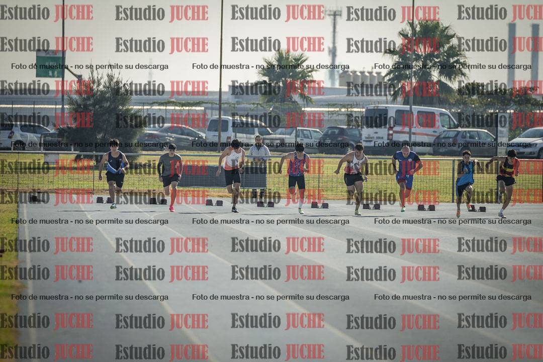 Fotos de los 100 m llanos de varones