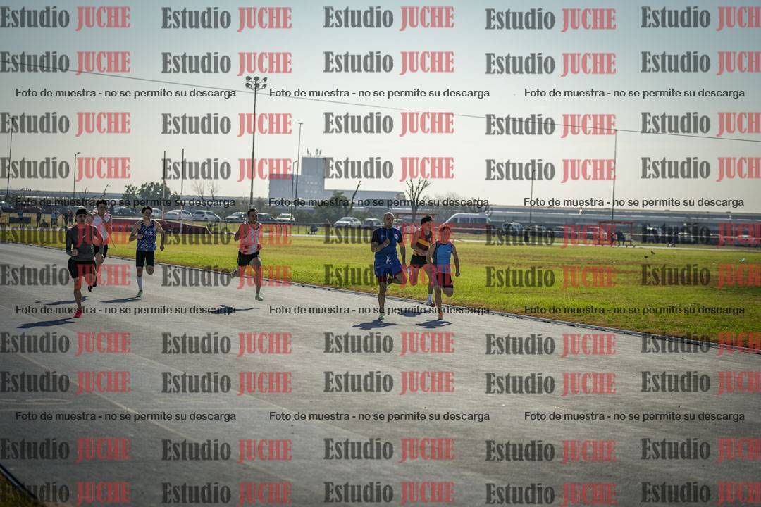 Fotos de los 100 m llanos de varones