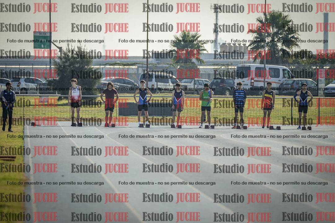 Fotos de los 100 m llanos de varones