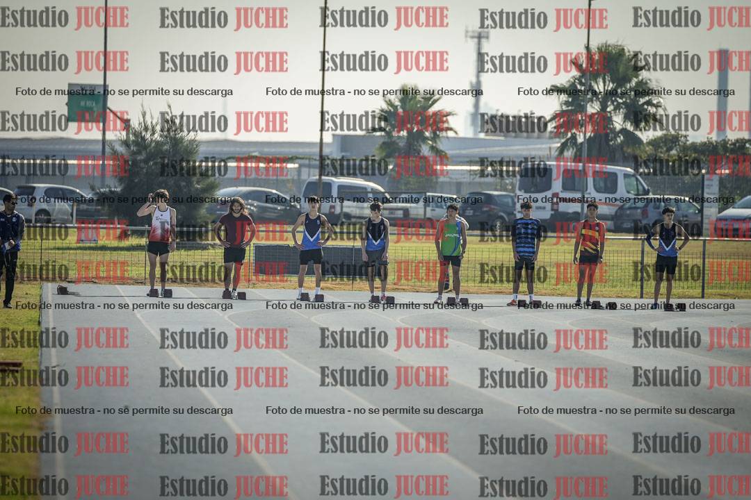 Fotos de los 100 m llanos de varones