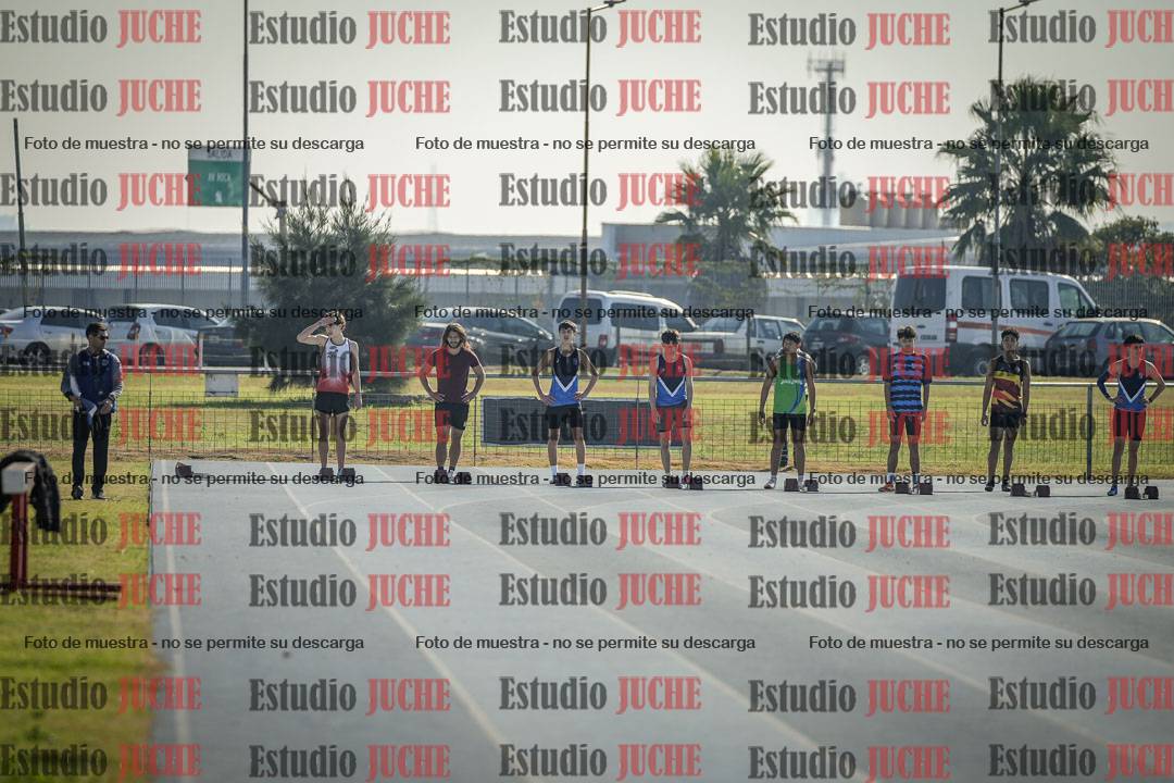 Fotos de los 100 m llanos de varones