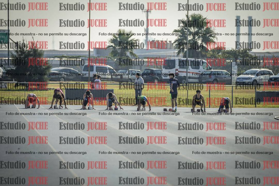 Fotos de los 100 m llanos de varones