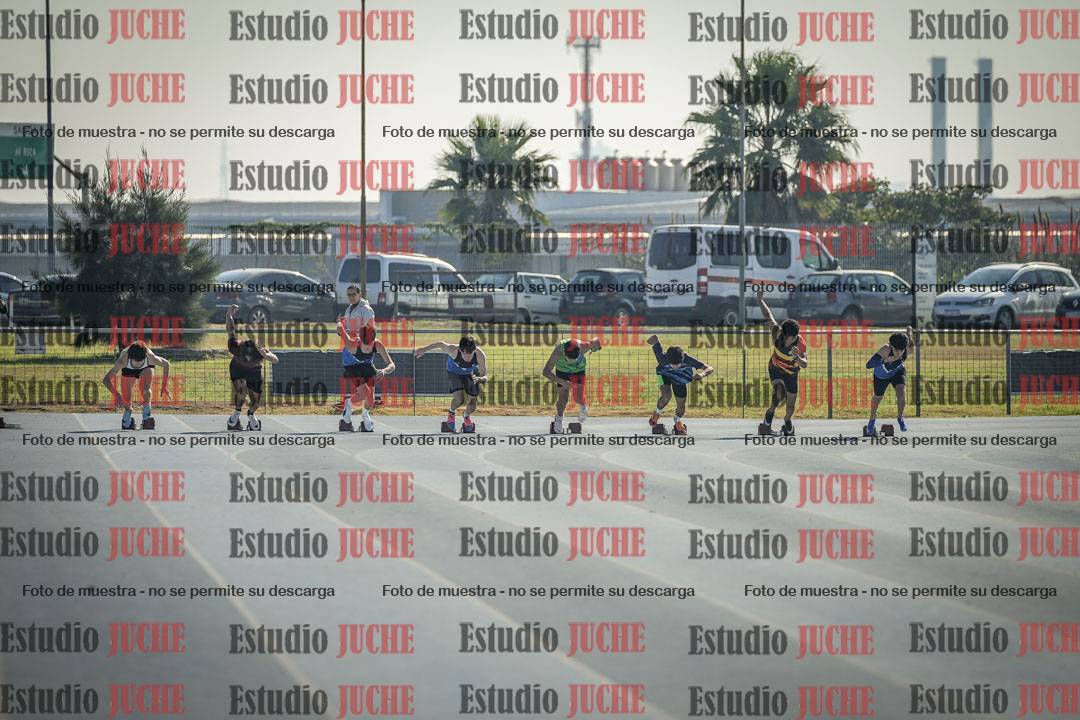 Fotos de los 100 m llanos de varones