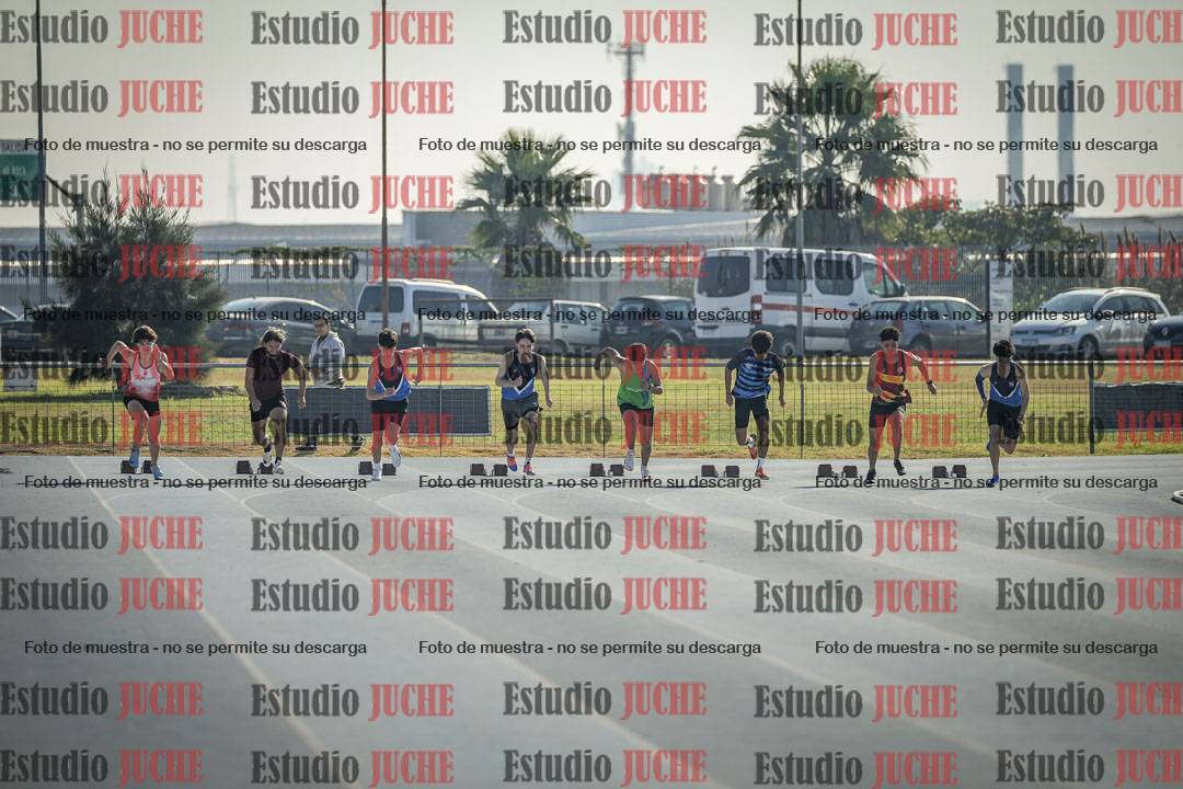 Fotos de los 100 m llanos de varones