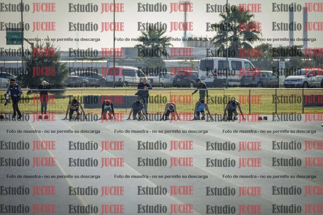 Fotos de los 100 m llanos de varones
