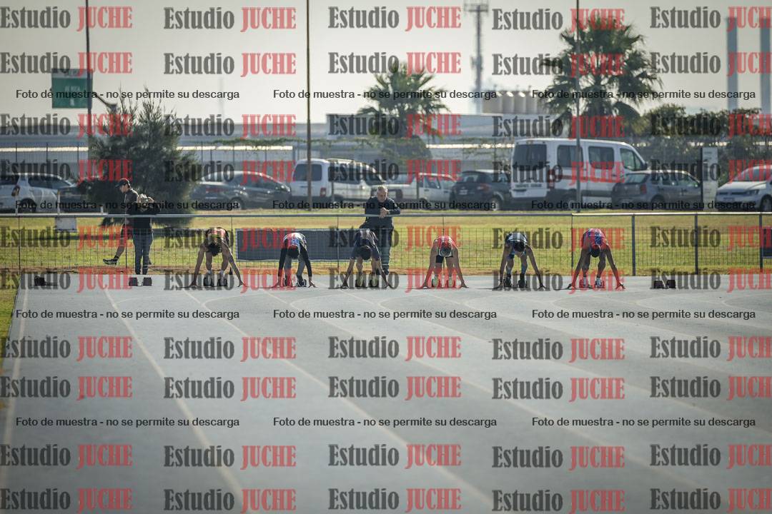 Fotos de los 100 m llanos de varones