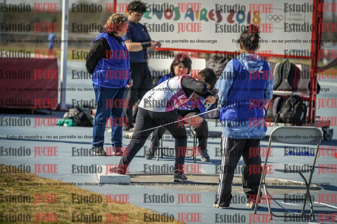 Fotos del lanzamiento de bala de varones