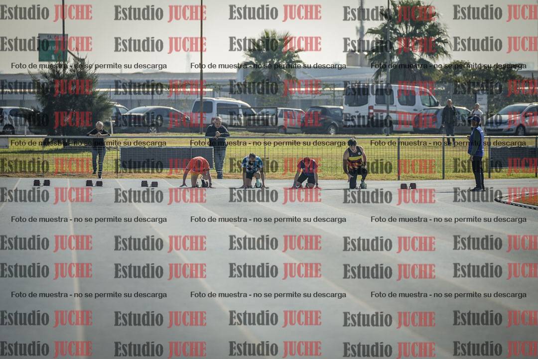 Fotos de los 100 m llanos de varones