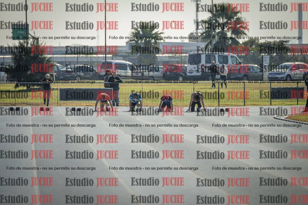 Fotos de los 100 m llanos de varones