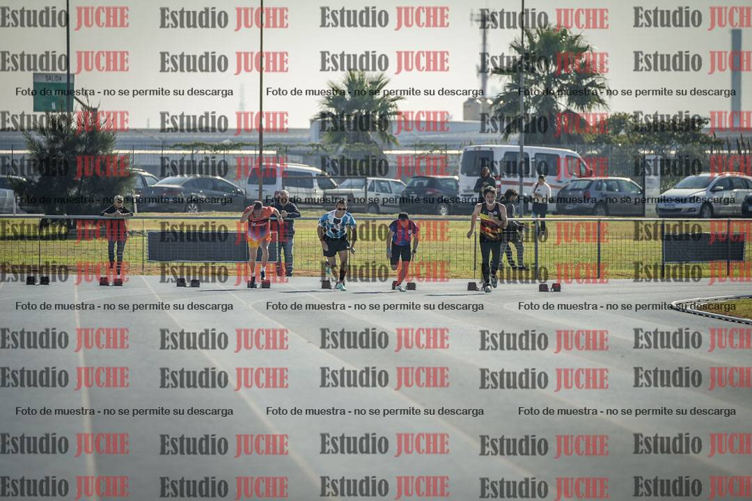 Fotos de los 100 m llanos de varones