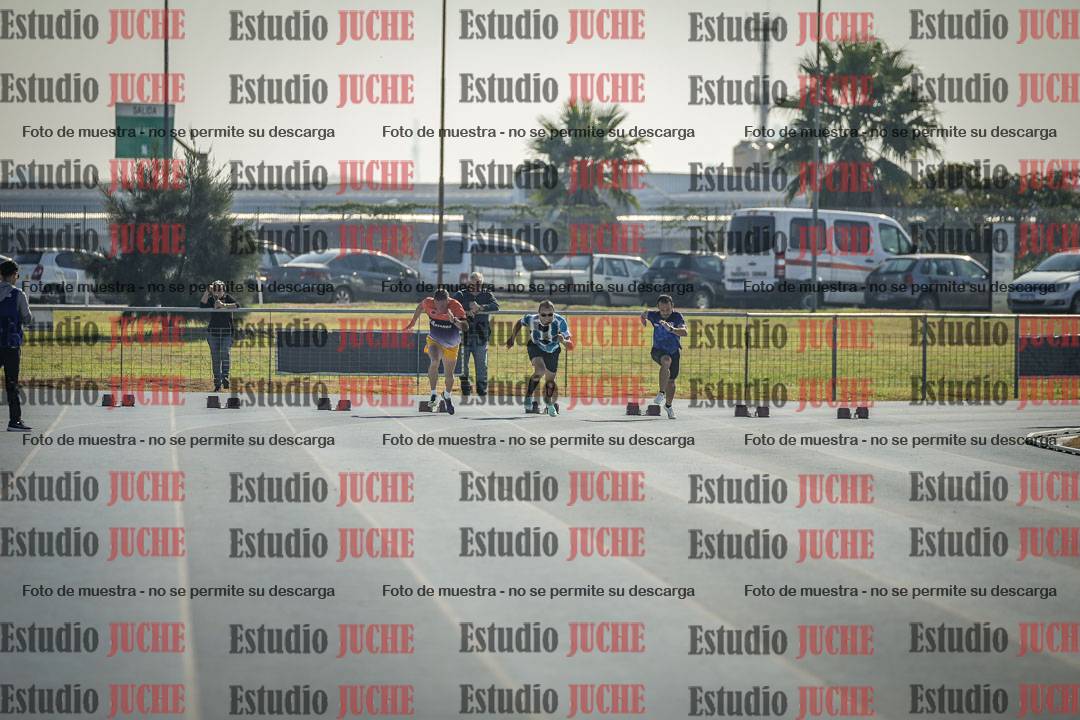 Fotos de los 100 m llanos de varones