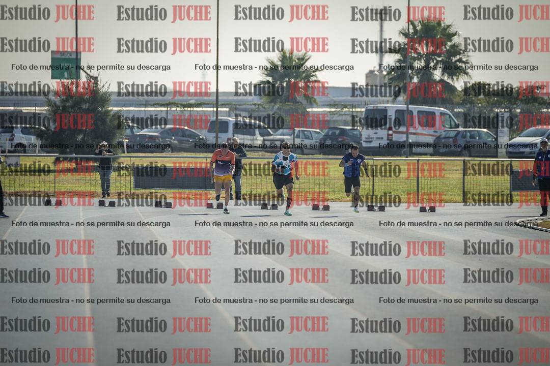 Fotos de los 100 m llanos de varones