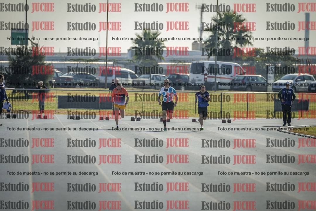 Fotos de los 100 m llanos de varones