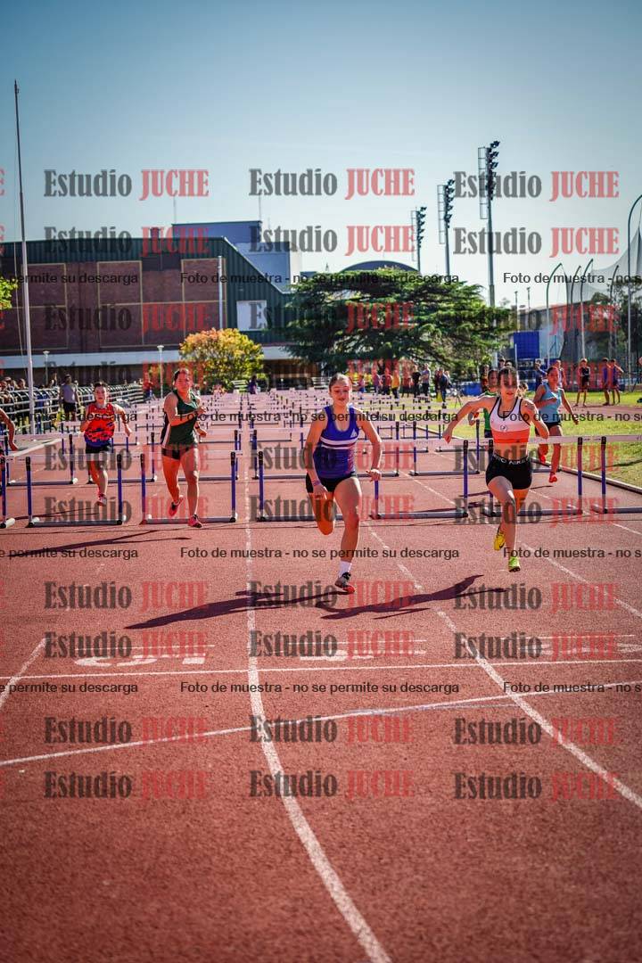 Fotos de los 100 m con vallas de mujeres