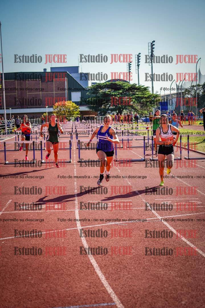 Fotos de los 100 m con vallas de mujeres
