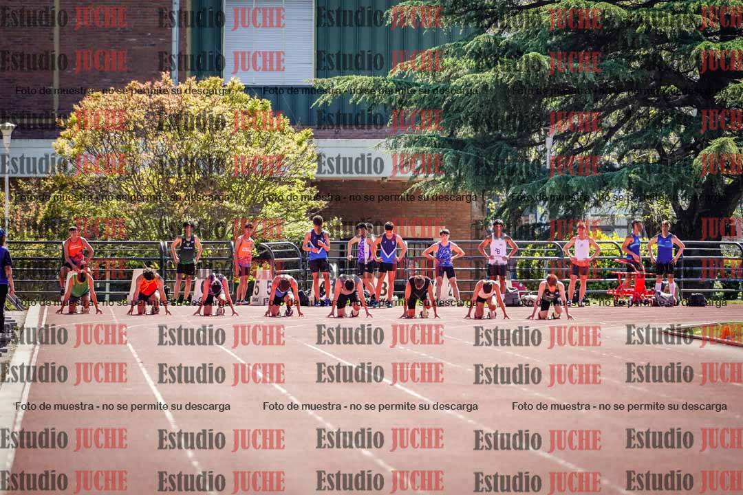 Fotos de los 100 m llanos de varones