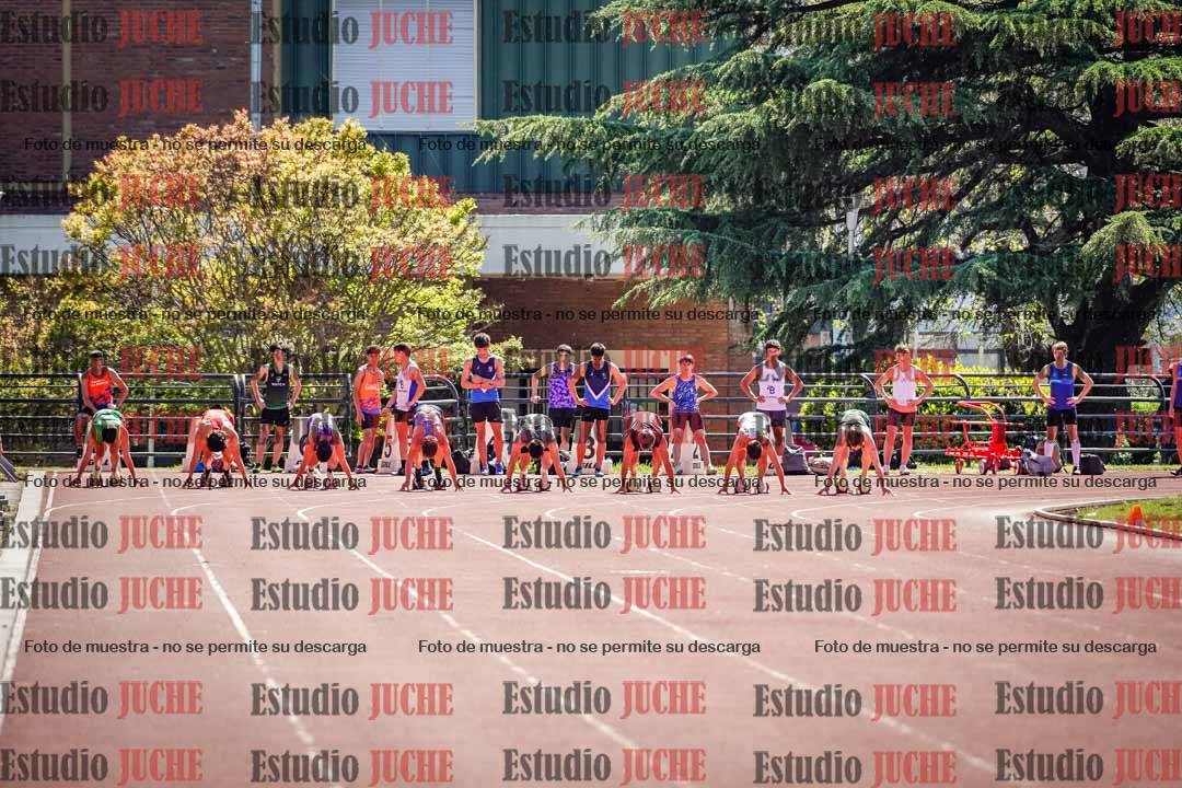 Fotos de los 100 m llanos de varones