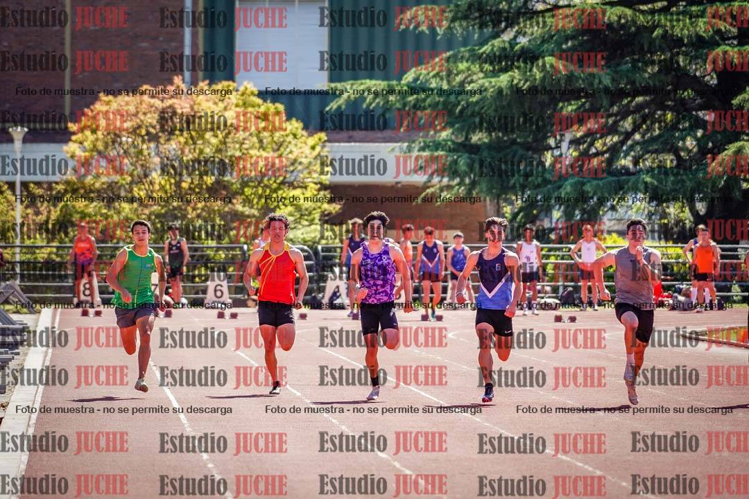 Fotos de los 100 m llanos de varones