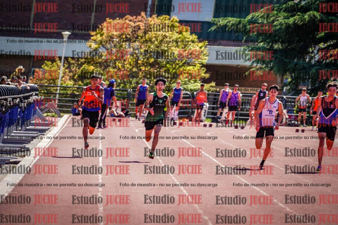 Fotos de los 100 m llanos de varones