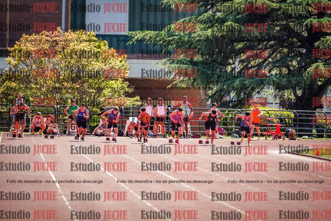 Fotos de los 100 m llanos de varones