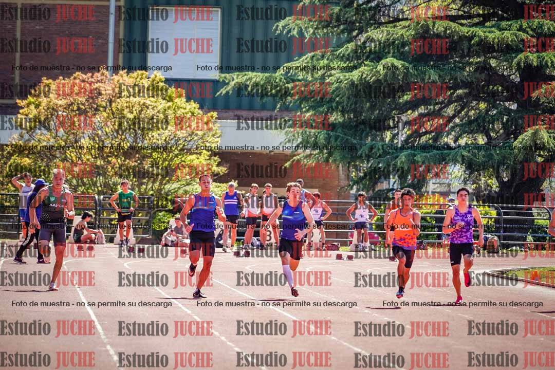 Fotos de los 100 m llanos de varones