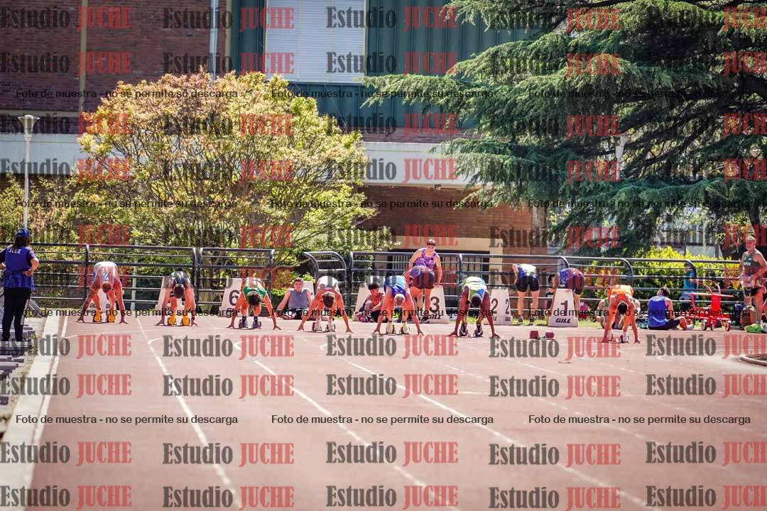 Fotos de los 100 m llanos de varones