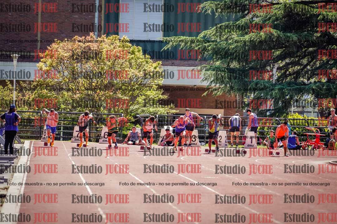 Fotos de los 100 m llanos de varones