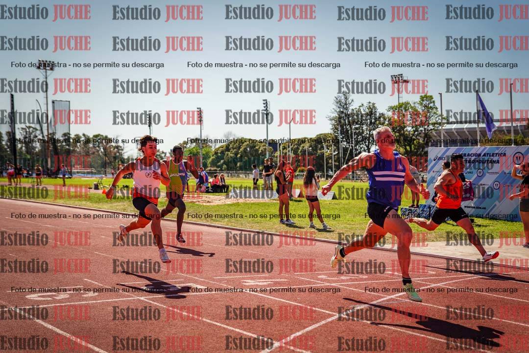 Fotos de los 100 m llanos de varones