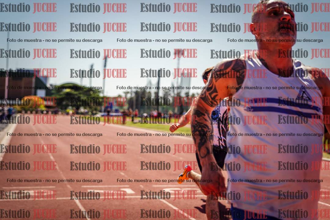 Fotos de los 100 m llanos de varones