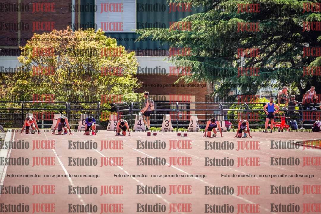 Fotos de los 100 m llanos de varones