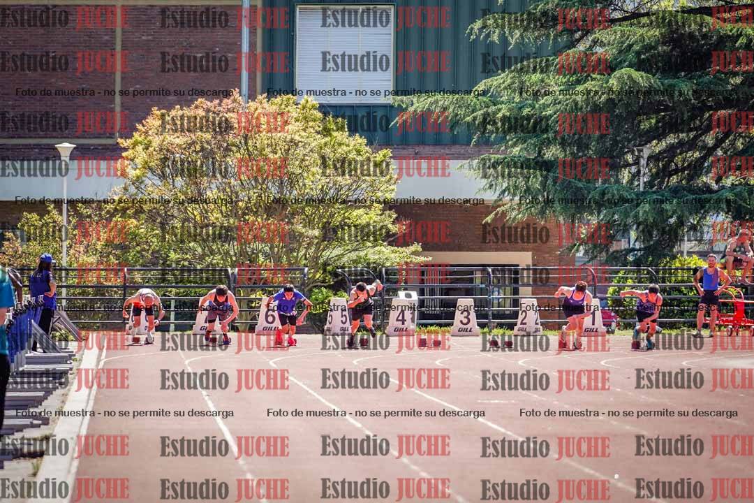Fotos de los 100 m llanos de varones
