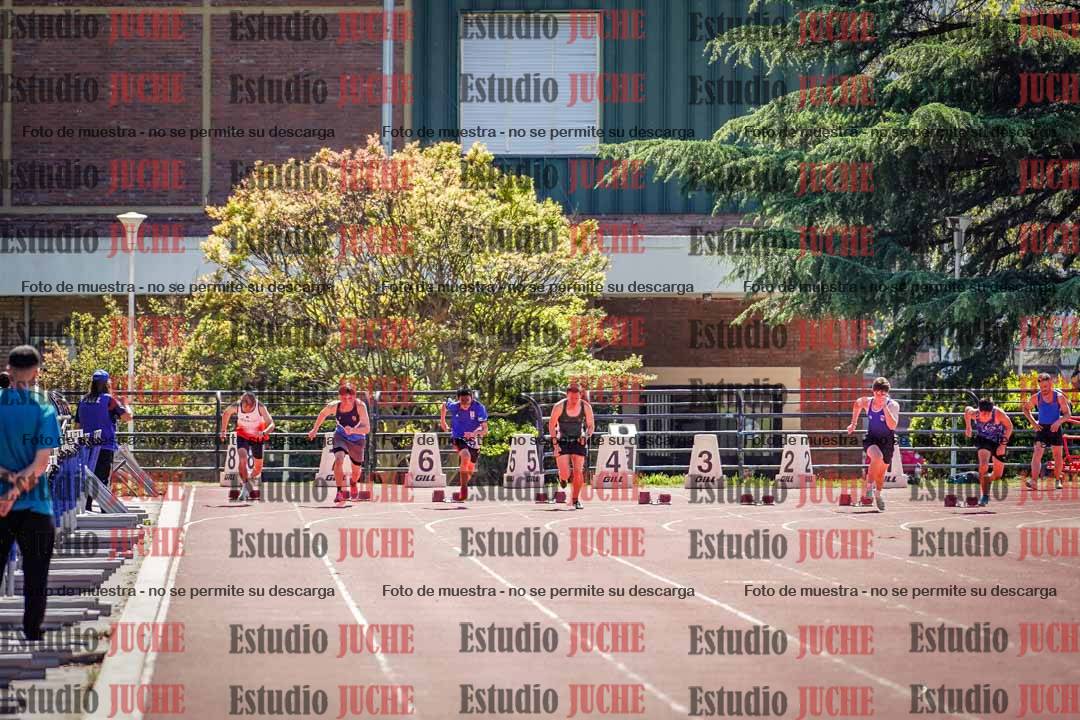 Fotos de los 100 m llanos de varones