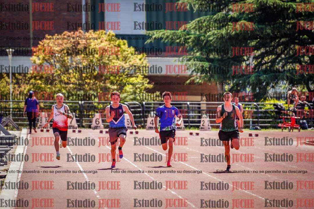 Fotos de los 100 m llanos de varones