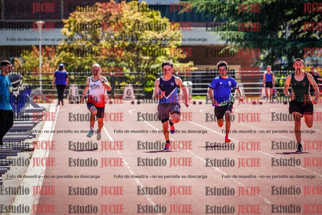Fotos de los 100 m llanos de varones