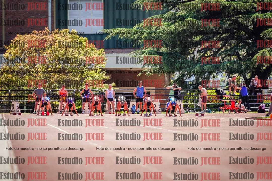 Fotos de los 100 m llanos de varones