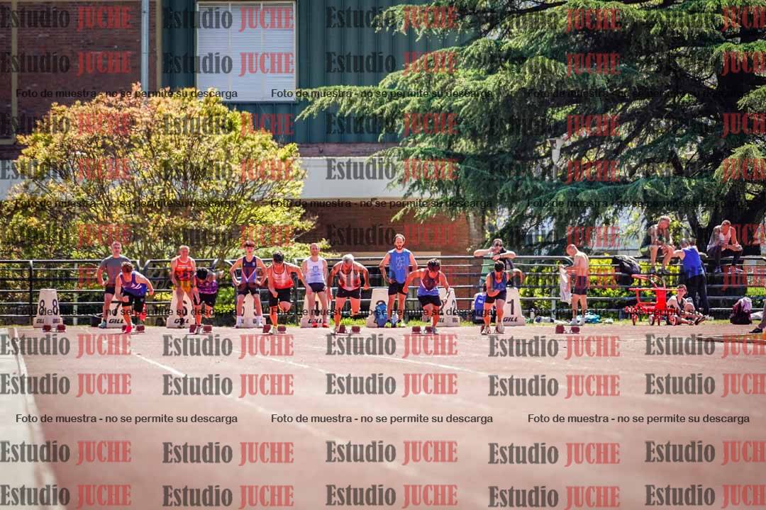 Fotos de los 100 m llanos de varones