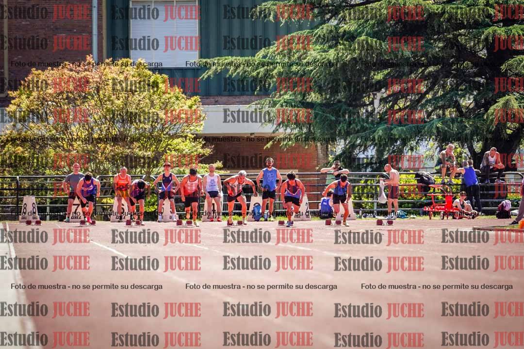 Fotos de los 100 m llanos de varones