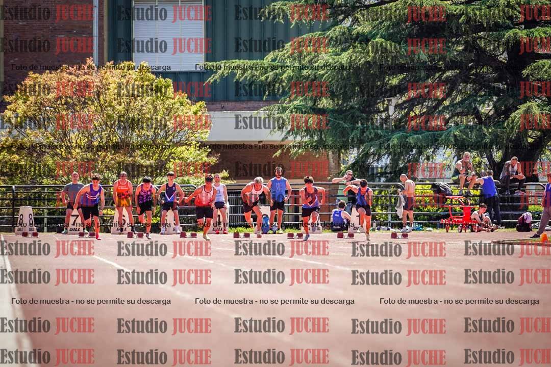 Fotos de los 100 m llanos de varones