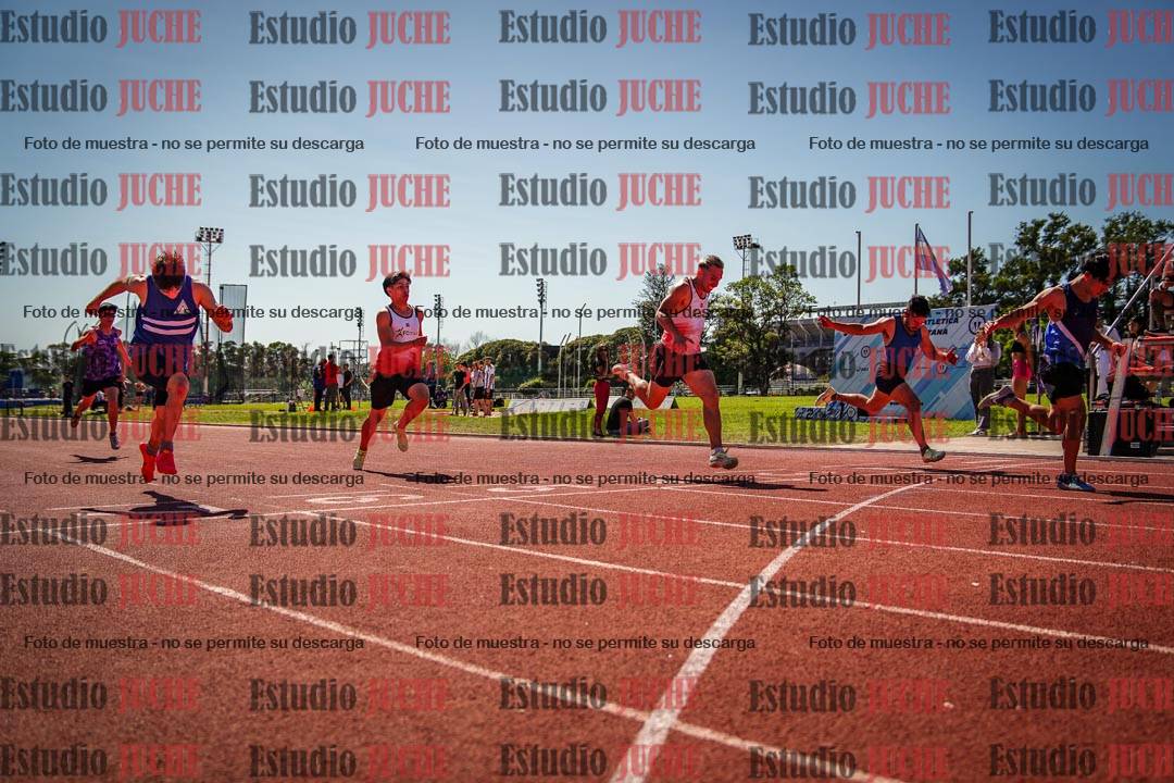 Fotos de los 100 m llanos de varones