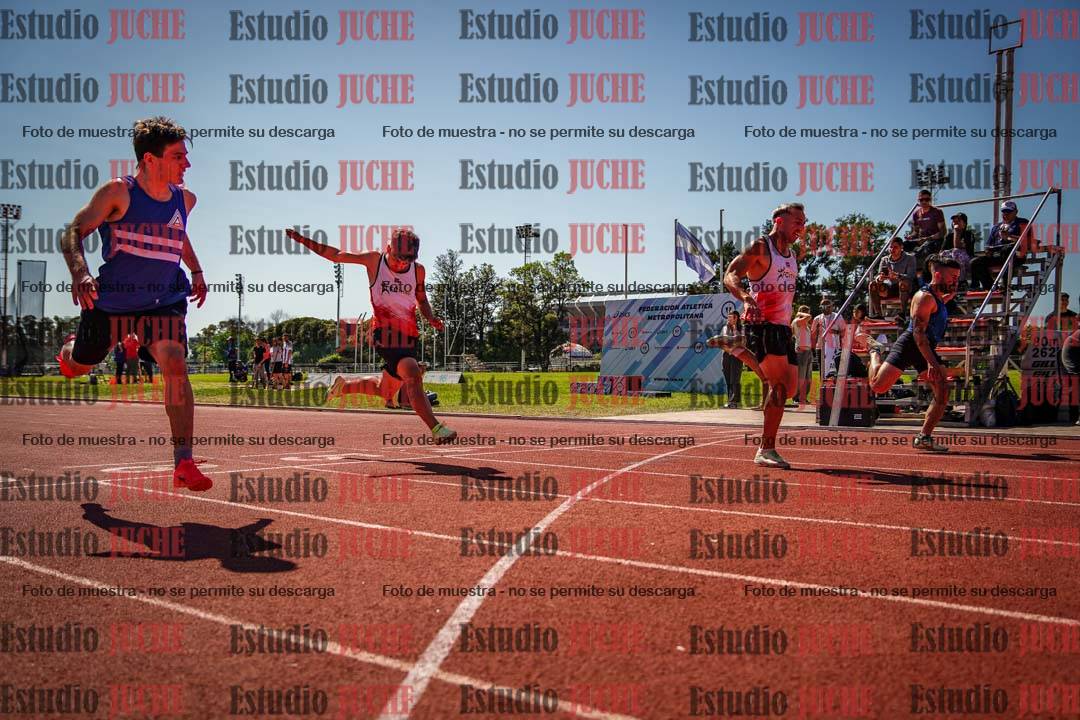 Fotos de los 100 m llanos de varones