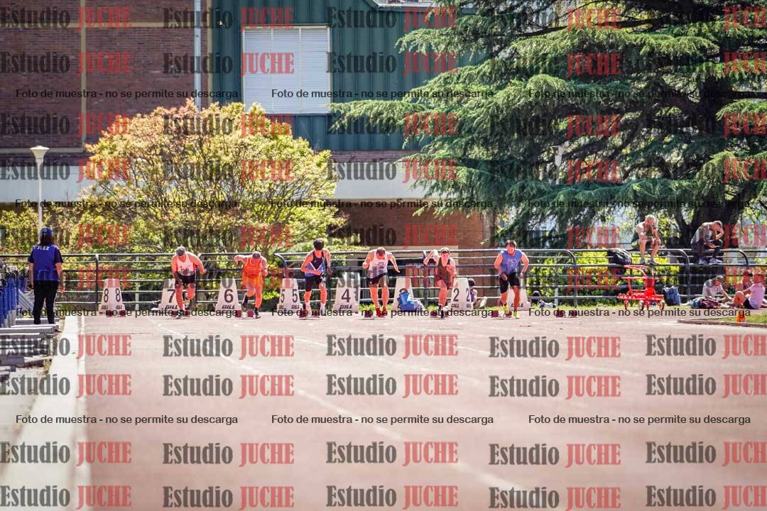 Fotos de los 100 m llanos de varones