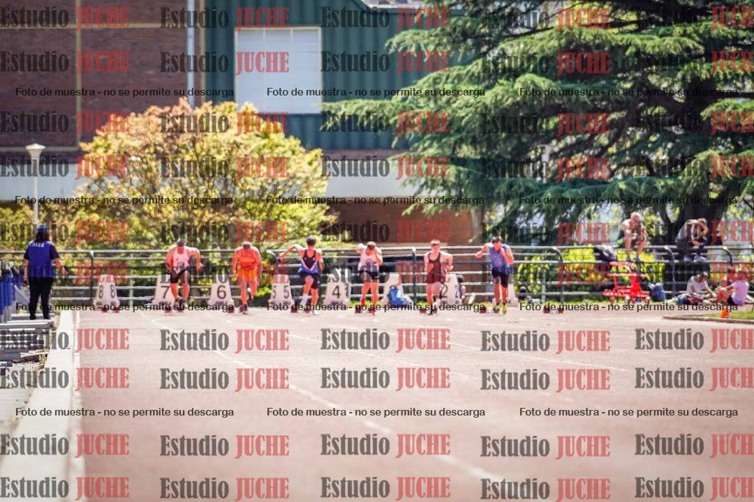 Fotos de los 100 m llanos de varones